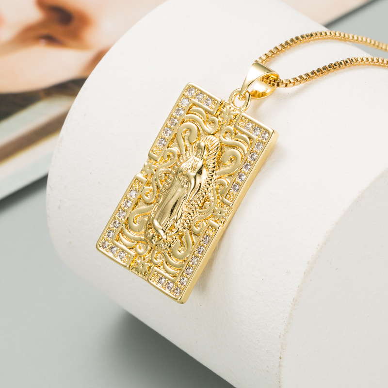 Portrait Fashion Copper Necklace Wholesale display picture 3