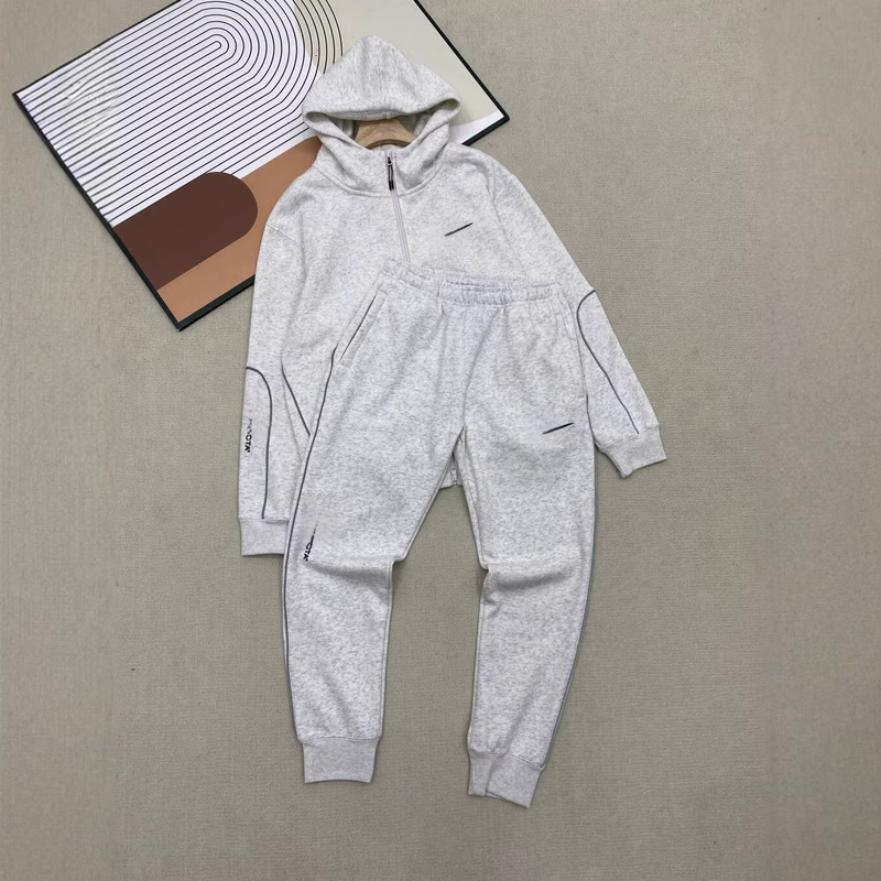 Nocta Series 25S Autumn and Winter Overseas Popular Men's Velvet Hoodie Knitted Reflective Casual and Comfortable Suit