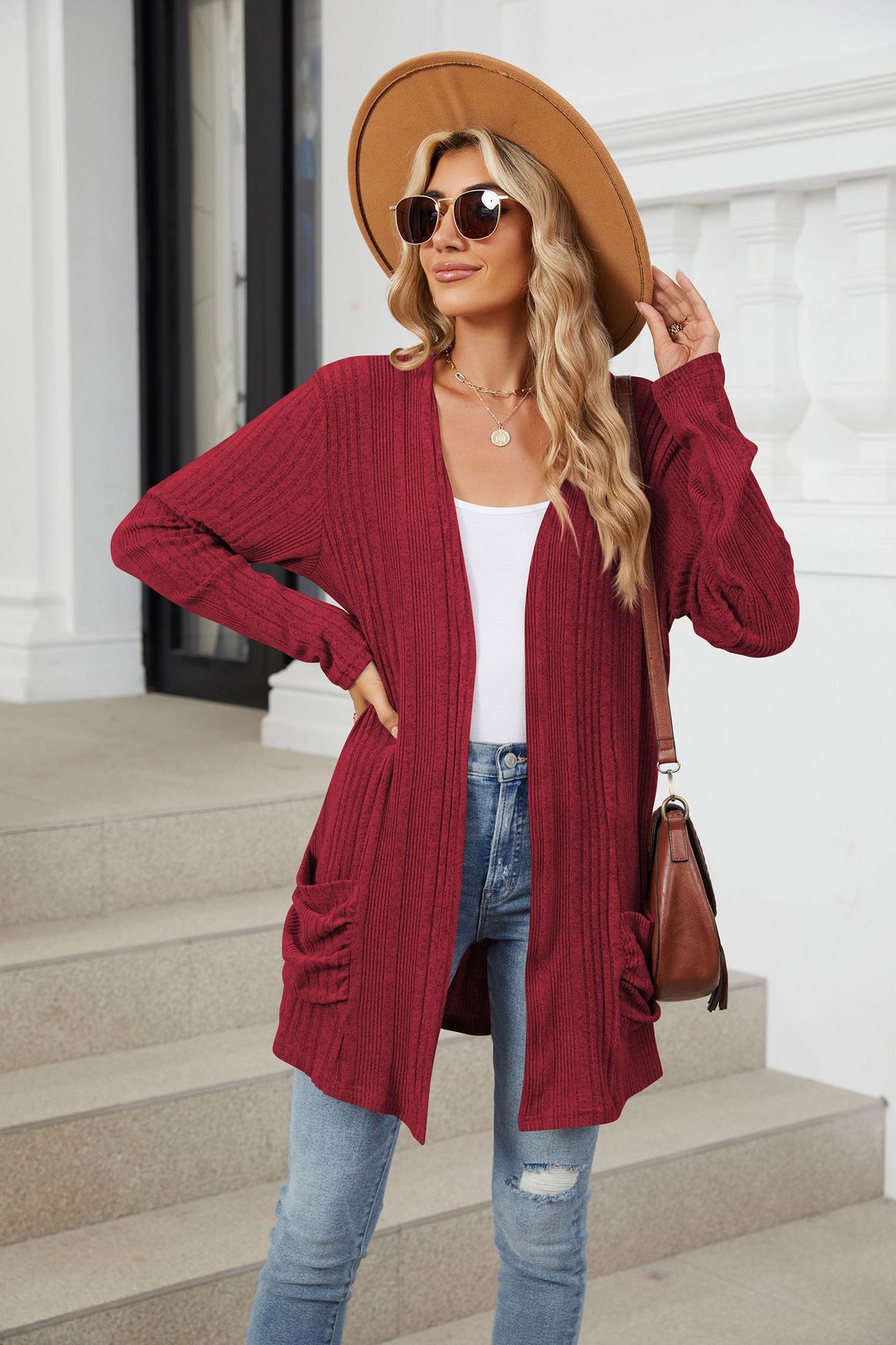 490g Weight Long Sleeve Sleeve Length Placket Placket Type Regular Sleeve Sleeve Type Nylon, Spandex, Polyester Fabric Type Long Top Length Cardigan Tops Type Holiday, Daily Occasion Collarless Neckline Regular Fit Fit Type Solid Color Pattern Winter, Autumn Season Women's Gender Casual, Elegant Style Wholesale Women's Casual Elegant Solid Color Long Sleeve Sweaters & Cardigans 44