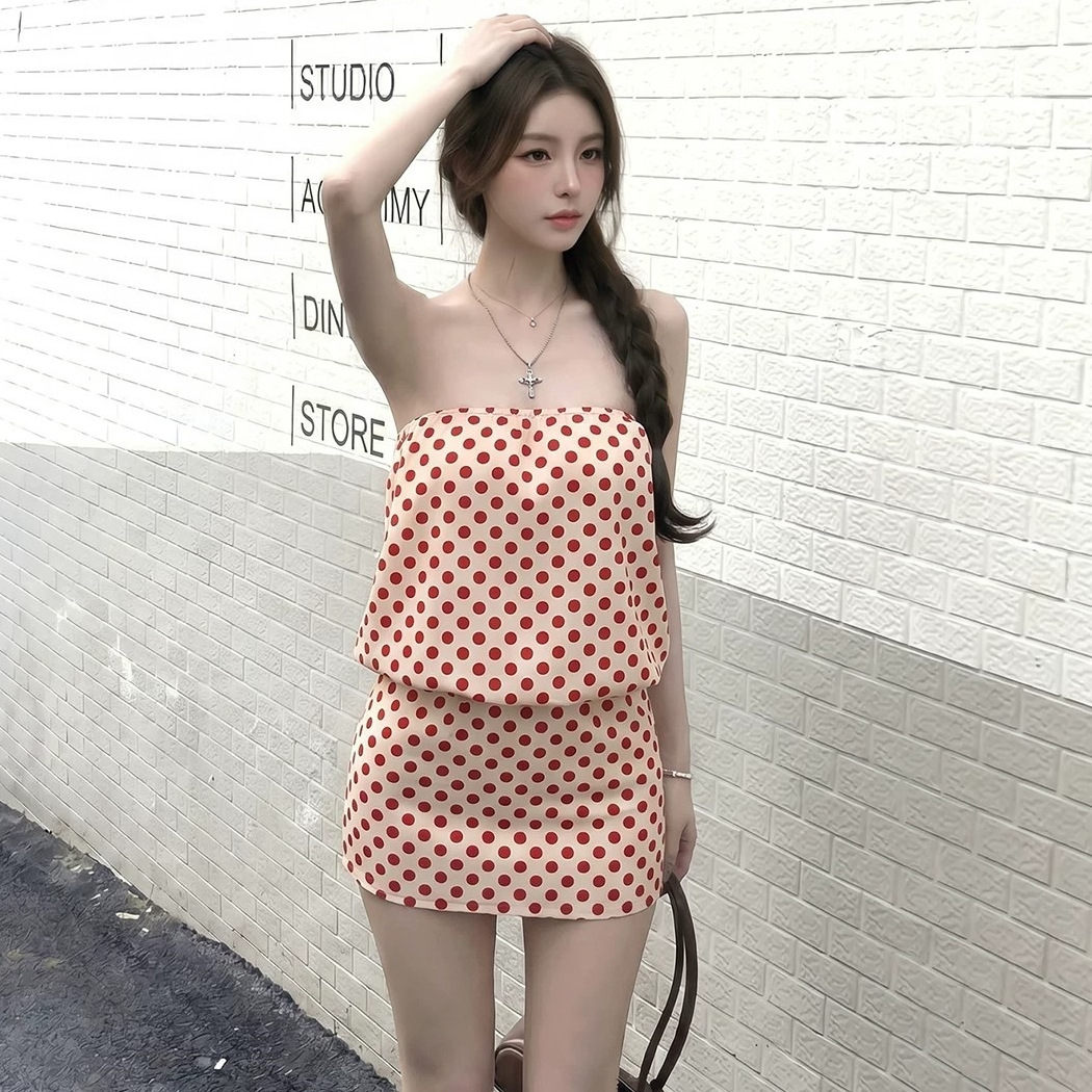 Red tube top