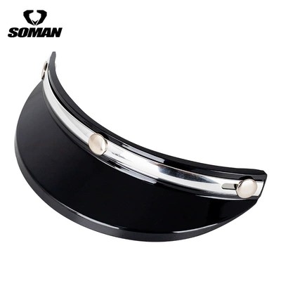 Dəbilqə (Kaska) aksesuarları – Visor My02 - black-silver-bar