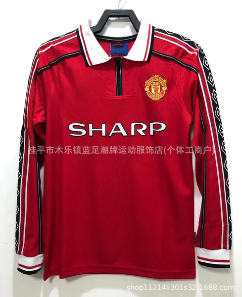 98-99 Manchester United home long sleeves