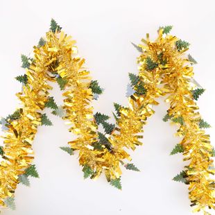 Cross-border Christmas Christmas tree golden decoration Garland ribbon Amazon Festival wool strip factory wholesale