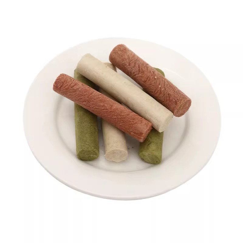 Palo de leche de cabra liofilizado Aperitivos para gatos Pastel de leche para gatos jóvenes Pechuga de pollo de gato