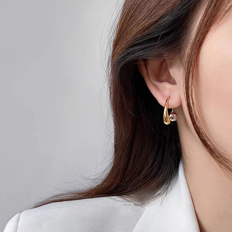 Ear Studs Classification 1 Pair Lady Water Droplets Plating Copper Ear Studs