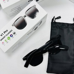 V1 Proスマートグラス、ファッショントレンド、Bluetooth通話、音楽再生、リモコンでスマホ撮影、カップルサングラス、TEMU