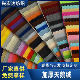 厂家现货批发210码克加厚天鹅绒布料服装面料抱枕软包玩具绒布