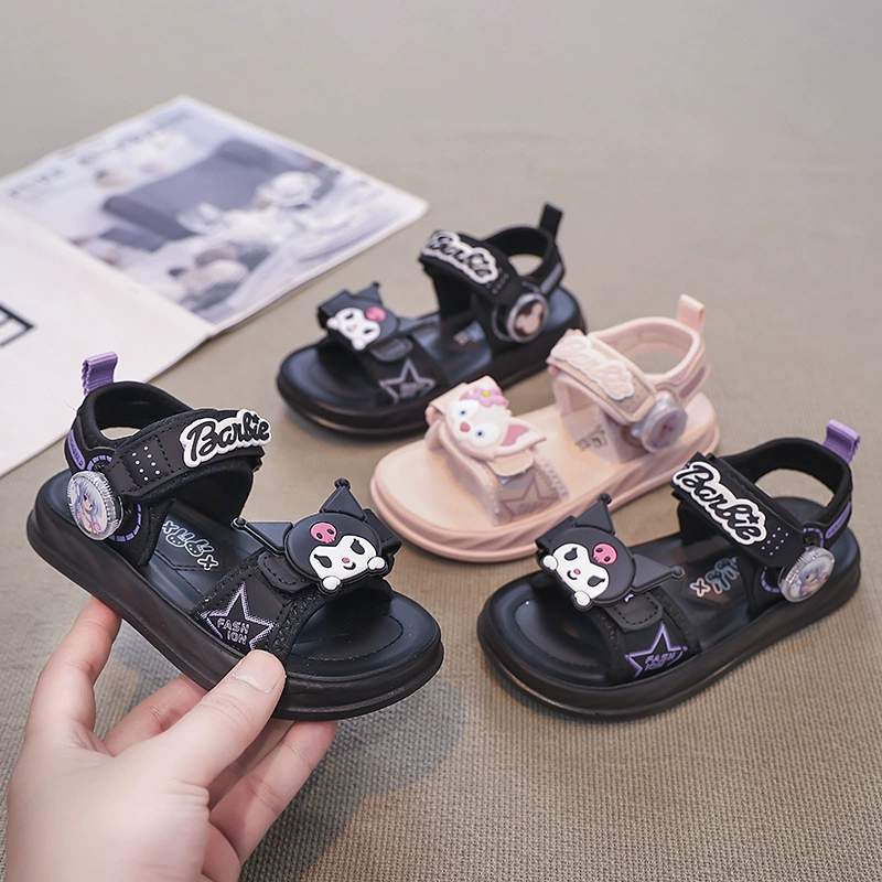 Детская мультяшная кукла вращающаяся сандалия на пуговицах 2025 года весна и лето для мужчин и женщин