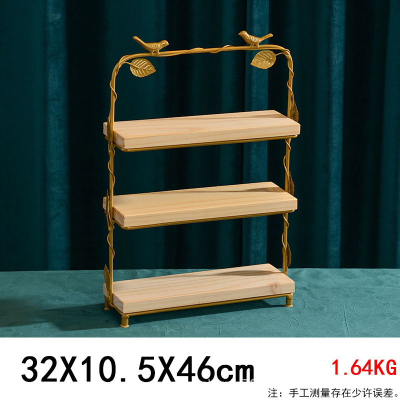 Tableta de madera para té de la tarde, mesa de comida fría, mesa de postres de boda, estante de exhibición, accesorios decorativos, estante de pastel image 17