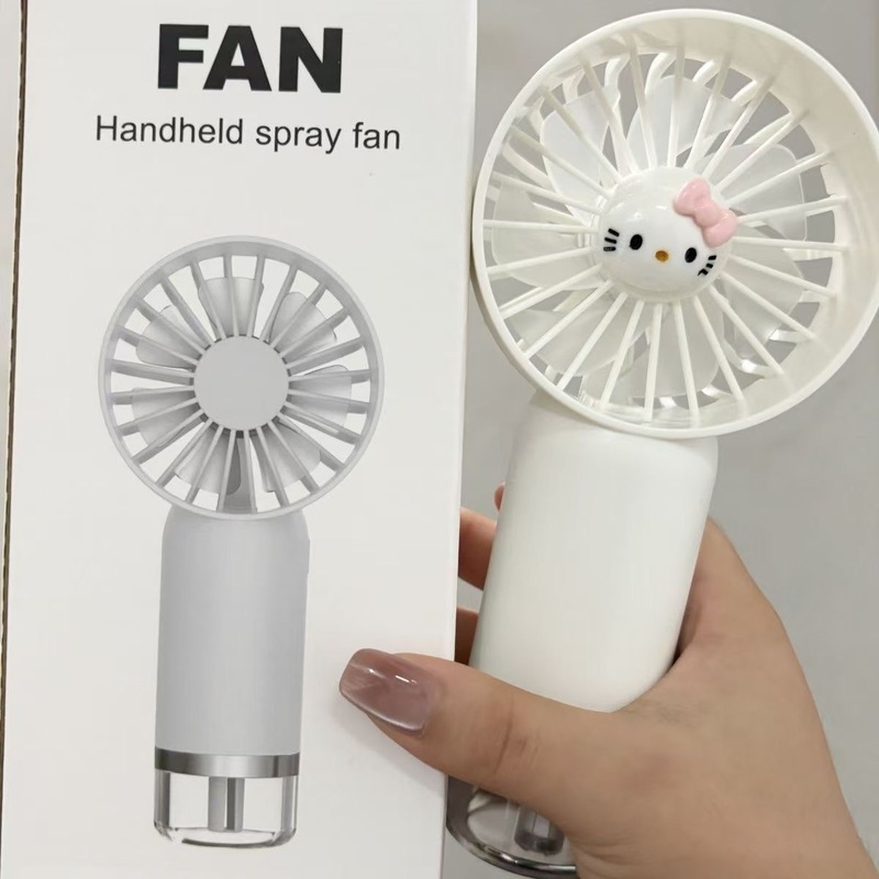 Kitty猫スプレー扇風機ミニ手持ちusb充電金学生はデスクトップスプレー扇風機が必要です。|undefined