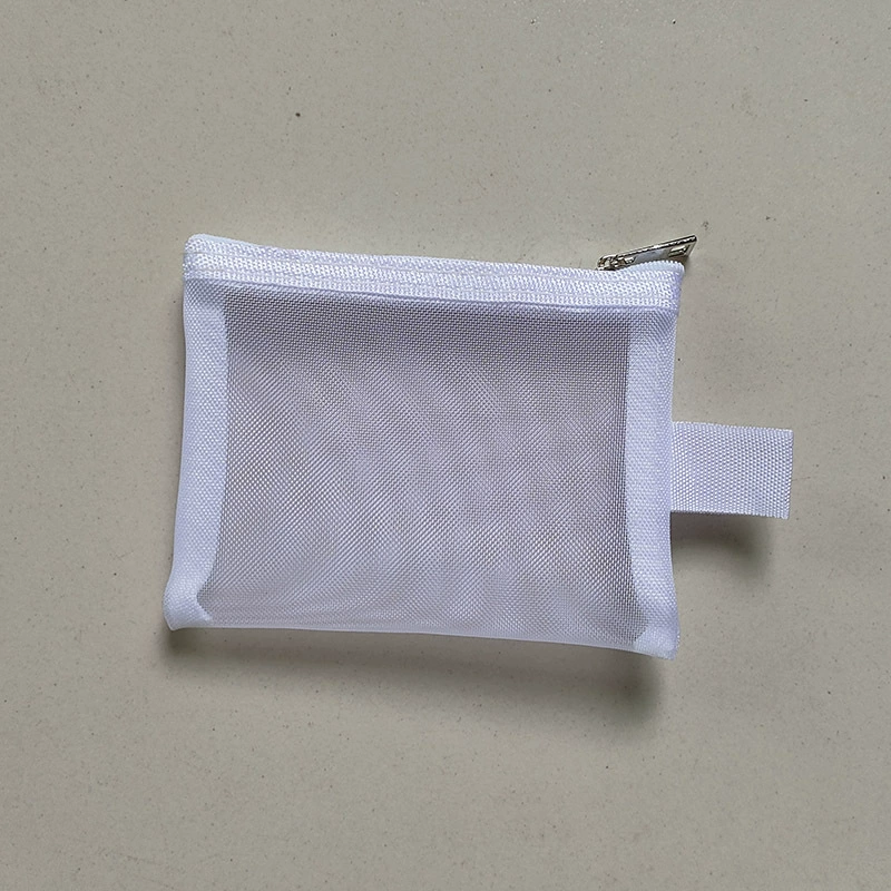 Косметичка из прозрачной сетки, ручная органайзер, маленькая 13,5×10×0,5 см
