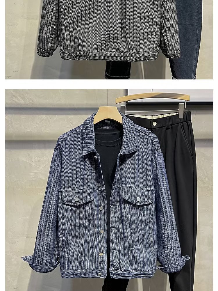 Men's Clothing foam jacket trendy handsome men's design tops autumn clothes_voghion.com