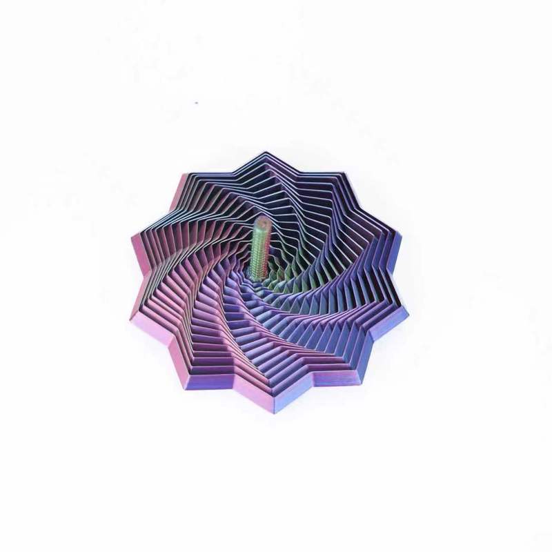 3D打印视错觉折叠儿童益智玩具多边形萝卜塔解压螺旋立体设计玩具|undefined