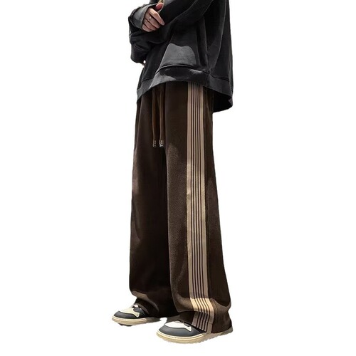 Casual pants, men's spring and autumn loose large size sports pants, men's autumn and winter corduroy, fat and large pants