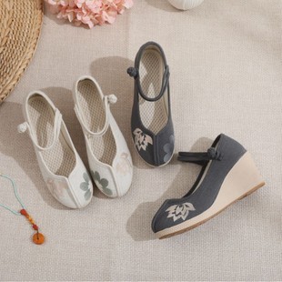 Taiyi 25 years new old Beijing embroidered shoes fabric shoes fashion high heel embroidered shoes manufacturers wholesale