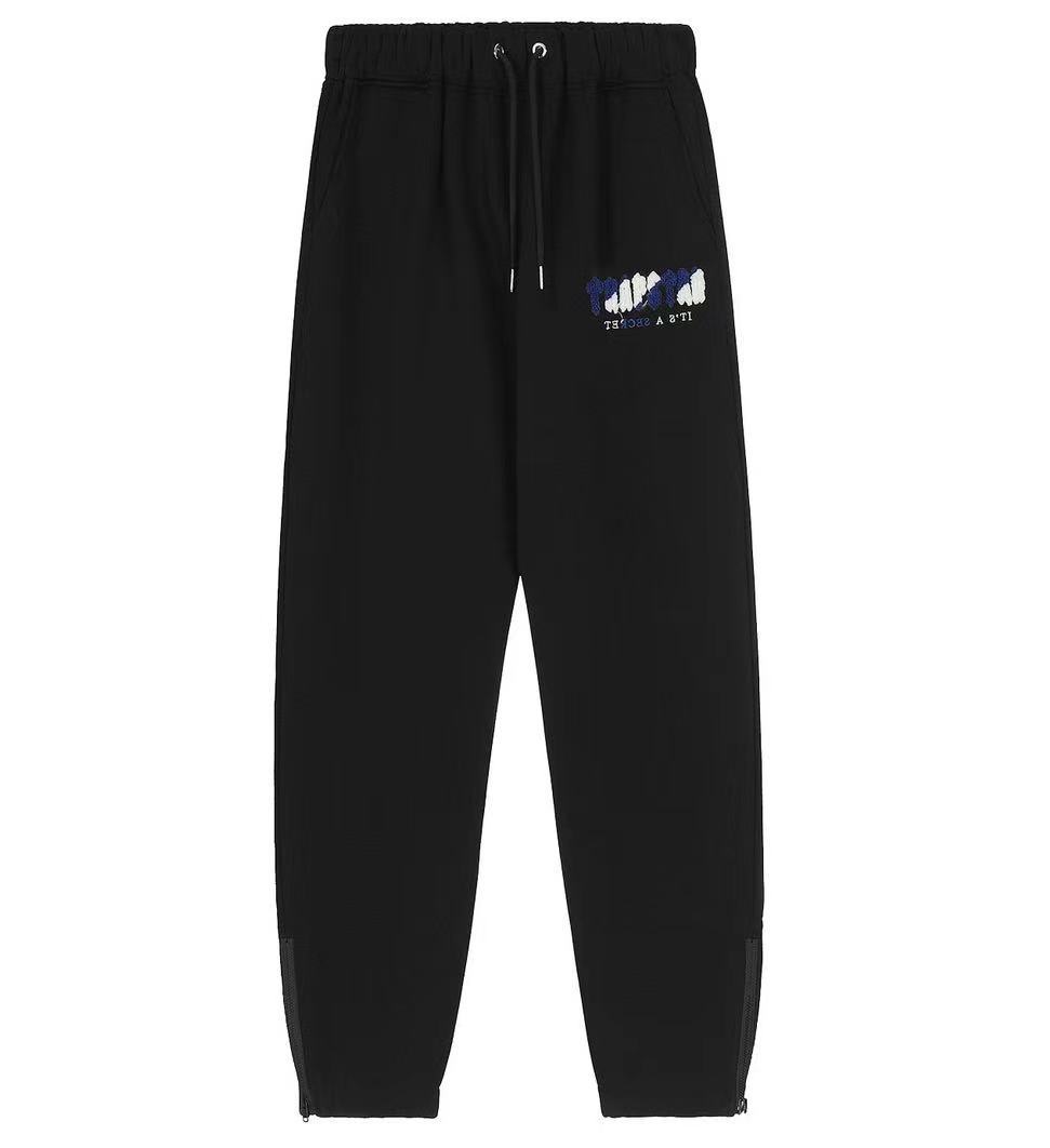 23ss otoño e invierno europeo y americano marca de moda carta toalla bordado forrado de lana hombres y mujeres pareja traje casual Comercio exterior al por mayor