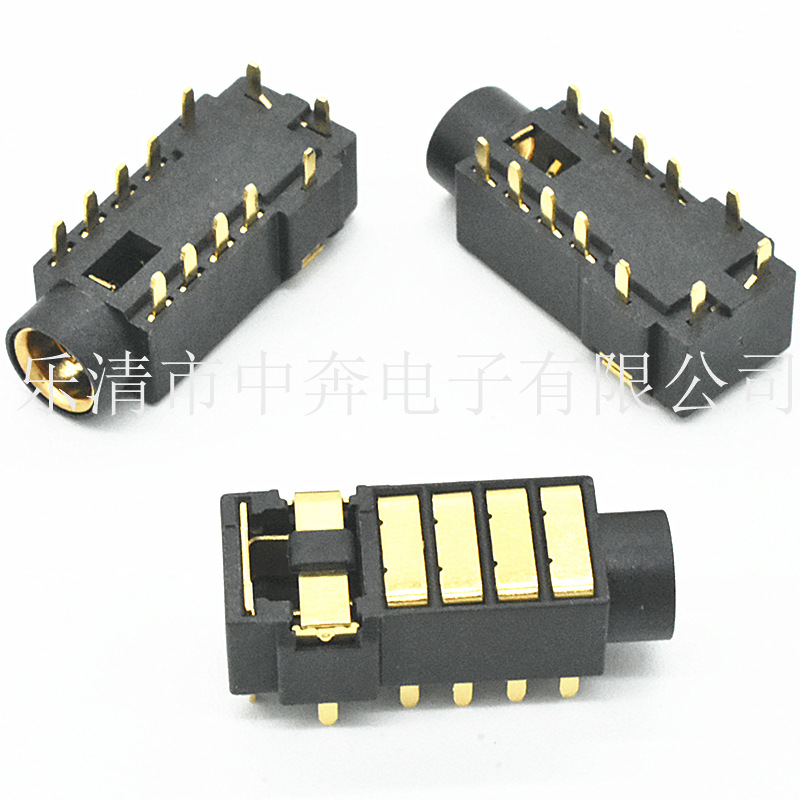 PJ-493 PJ4.5-493-12P 12脚 音频插座 全铜镀银 12脚PJ耳机插座