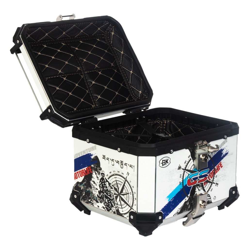 36L45L55L65LBK brújula caja de cola cola impermeable desmontaje rápido caja de cola de aleación de aluminio