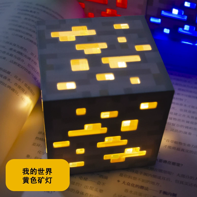 Майнкрафт периферия алмазная руда лампа цветное изменение зелье бутылка факел модель факел подарок на день рождения