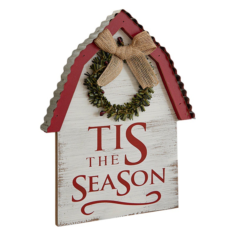 Nuevos adornos navideños exquisitos, accesorios de decoración para escenas navideñas, decoraciones colgantes de madera, adornos para pared, adornos para puerta, letreros para puerta