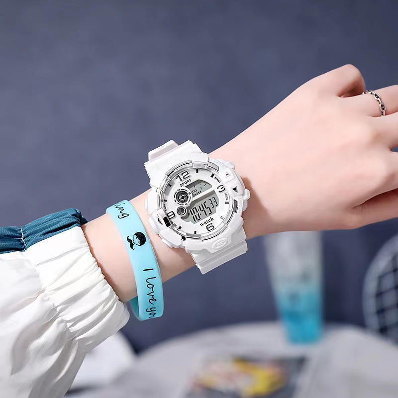 Wholesale of small fresh and sweet electronic watches by manufacturers, female middle school students, couples, sports, waterproof alarm clocks, luminous watches, male