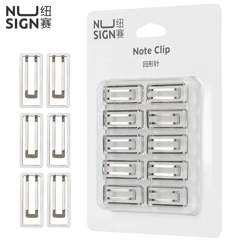 Deelu New Sai NS106 Tettix Capted Silver Metal Retaba Caps, ученики начальной школы, подписывающие закладки, U-образная игла