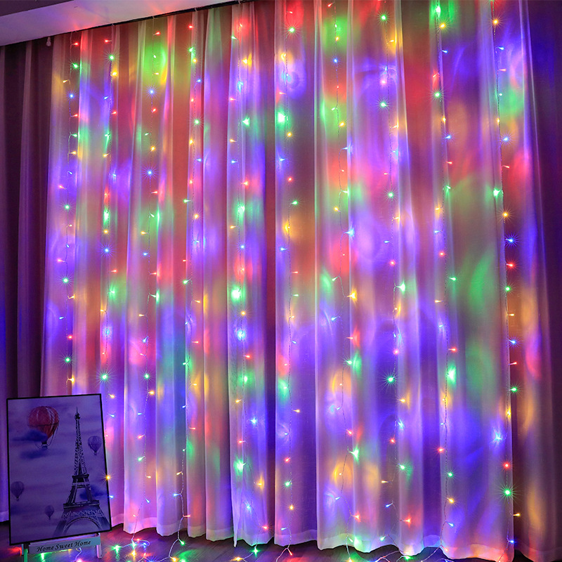 Amazon's Best-Selling Led Curtain Lights, Christmas Lights, Decorative Lights, Ice Strip Lights, Colorful Lights, Flashing String Lights, 3* 3m Ul Us Standard Amazon's Best-Selling Led Curtain Lights, Christmas Lights, Decorative Lights, Ice Strip Lights, Colorful Lights, Flashing String Lights, 3* 3m Ul Us Standard