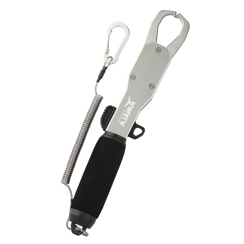 Línea de corte de bucle abierto Luya abrazadera Cable de presión Cinturón de plomo perdido cuerda de aleación de aluminio multifunción tijeras de pesca dispositivo de control de peces