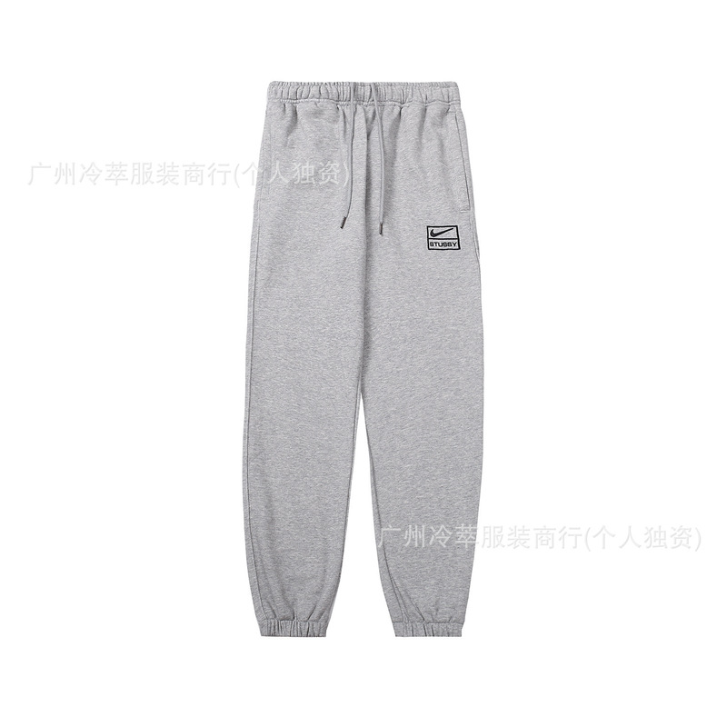 24现货跨境欧美外贸S字母联名系列刺绣宽松简约加绒套装代发|undefined