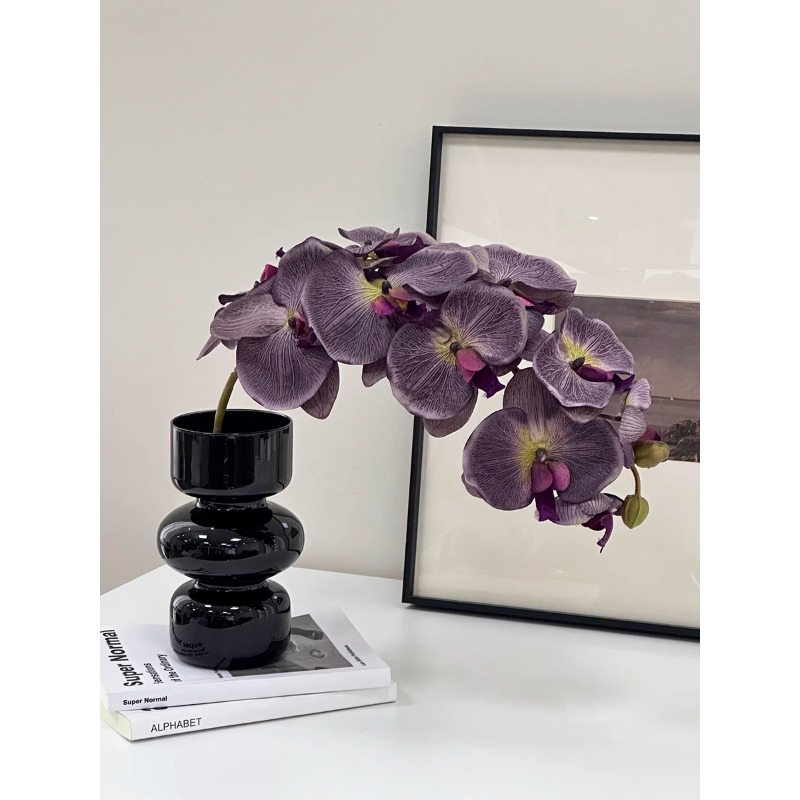 Orquídeas biónicas flores falsas flores decoración floral de lujo ligera flor flor floral floral arreglos floral decoración de la sala de estar ramo de flores