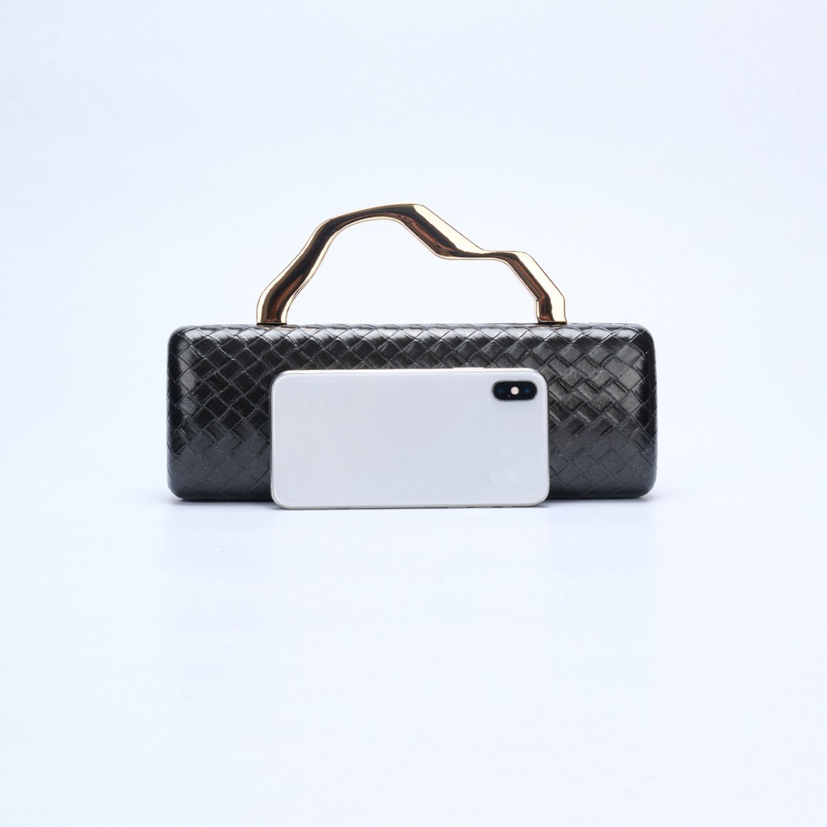 European and American New Fashion PU Leather Cloud Weave Handbag, Elegant Shoulder Bag for Women's Dinner Parties - Thumbnail 4