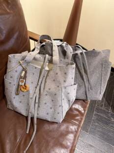 Brand capacious one-shoulder bag