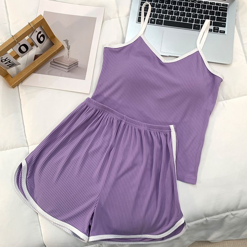 Widberries transfronterizos europeos y americanos verano nuevo sexy color sólido tirantes pantalones cortos deportivos y casuales servicio a domicilio para mujeres