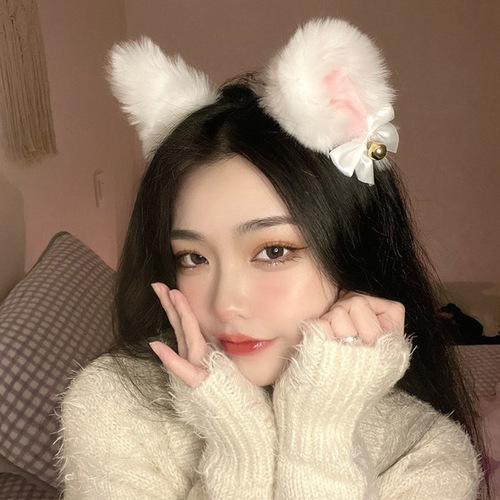 Internet celebrity Japanese cute cat ears bells fun headband fox rabbit ears cos maid headwear dropshipping