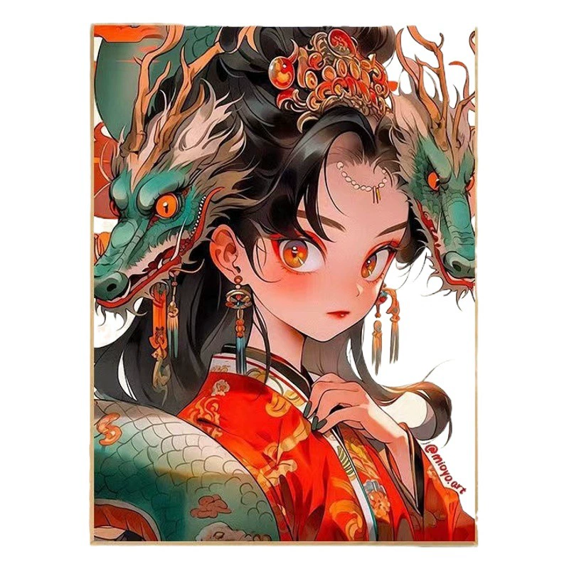 Весь магазин Sanlin продает diy цифровую масляную живопись оптом через границу 3040 4050 мультяшный цветок раскраска декоративная роспись