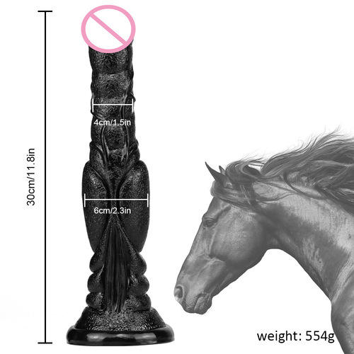 Eggless Horse Dick Large Simulated Transparent Penis Big Mac Female Dildo Sexy Alien SM Horse Whip Cross-border