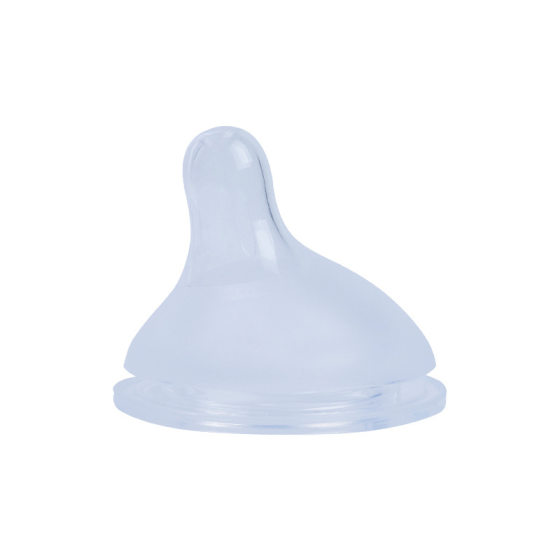 Factory wholesale liquid silicone baby nipple bottle wide mouth frosted food breast milk in stock eccentric anti-flatulence