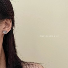 新款爱心小众ins个性银针耳钉女 韩国简约风小巧精致高级感耳饰潮