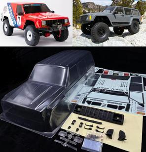 1/10 climbing car shell TRX4 SCX10 90046 jeep Cherokee PC car shell AX90047 axle 313mm