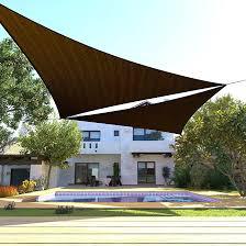 出口高密度聚乙烯遮阳帆红色三角帆 三角遮阳帆 含uv抗老化