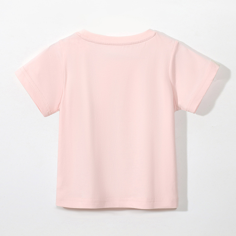 JOJOBEBE marca europea y americana ropa para niños verano nuevos niños Camiseta cuello redondo manga corta impresa de dibujos animados niños Camiseta de algodón
