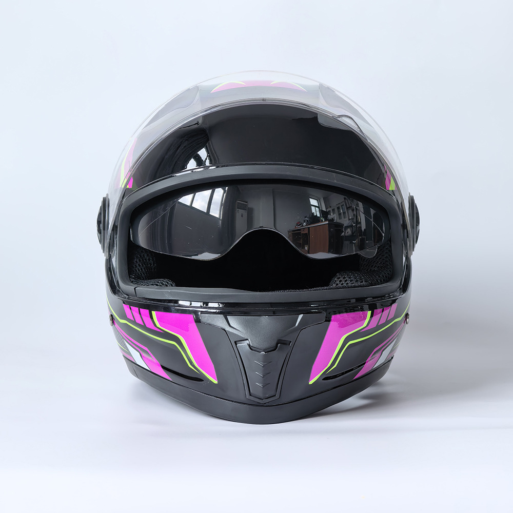 Motorcycle helmet, electric vehicle helmet, riding safety helmet, unisex, dual-lens full-face helmet 108