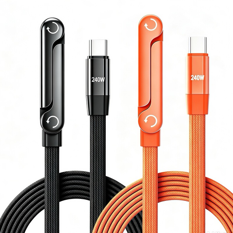 Cross-Border Gaming Stand Data Cable Pd240W Super Fast Charging Suitable for Apple, Huawei, Samsung Laptop Charging Cable