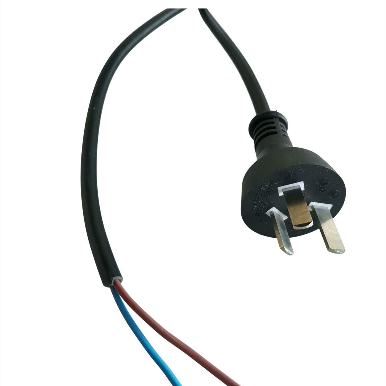 供应 裸铜三芯阿根廷IRAM电源线 三芯1.0平方电源线 尾部剥线环保