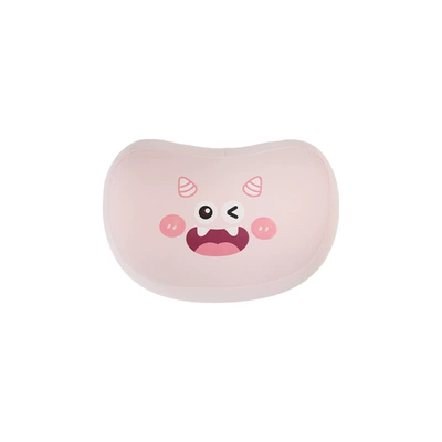 Cartoon Memory Foam Car Headrest and Lumbar Support, Cute Monster Car Seat Cushion, Ice Silk Breathable Car Pillow (Waist support) - ice-silk-memory-foam-headrest-pink-big-mouth-monster