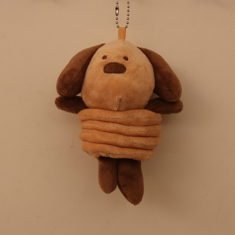 Red de celebridades lindo resorte langosta colgante peluche muñeca gatito perro bolso colgante llavero muñeca