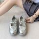 South Korea Niche Design Mary Jane Shoes Women's 2025 Summer New All-match Shallow Mouth Single-layer Shoes Sports Flat Casual Shoes