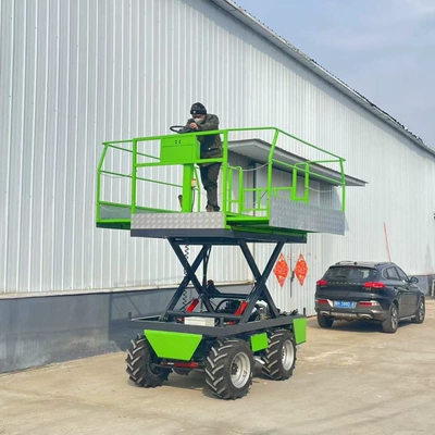 Self-Propelled Lift Mobile Scissor: Avtomobil fırlanan platformaları