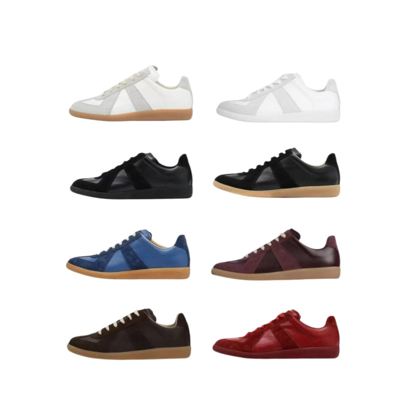 2026 New Cross-Border Margiela MM6 Vintage Messenger Training Shoes, Comfortable Commuting Couple's Classic White Shoes, Genuine Leather 2026 New Cross-Border Margiela MM6 Vintage Messenger Training Shoes, Comfortable Commuting Couple's Classic White Shoes, Genuine Leather