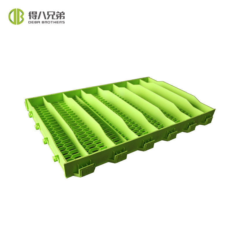 Granja de cerdos piso de plástico de gota de agua granja de ganado placa de fugas de estiércol gruesa fábrica de tendones dobles venta directa cerdas